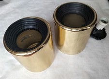 IGuzzini, coppia di lampade da parete/soffitto in lamiera ottone, anni 70