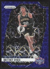 2024 Panini Prizm WNBA #80 Brittney Sykes Blue Velocity Prizms