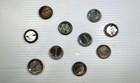 Vintage Pinback Button Lot 10pc Beatles Goonies Star Wars AC/DC Beetlejuice IKE — photo 8
