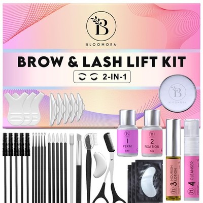 Wimpernvergrößerungsset, Brow Lift Kit Augenbrauen, 2 in 1 Lösung, Dauer 68 Se...