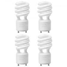 HOT/ 4-Pack CFL Light Bulbs,13W Compact Fluorescent Spiral Bulbs with 2700K War