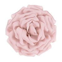 Zierliche Satin-Blumenbrosche FüR GroßE Rosen [16Cm, Hellgrau-Rosa]