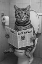 Bengal Cat A4 Bathroom Print