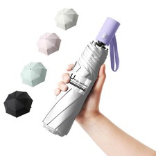 Small Travel Umbrella Compact Rain Sun UPF 50 UV Protection Portable 79 chars