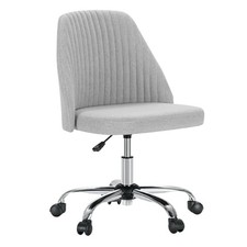 Office Chair, Comfy Desk Chair Rolling Vanity Swivel Task Chairs Classic Grey