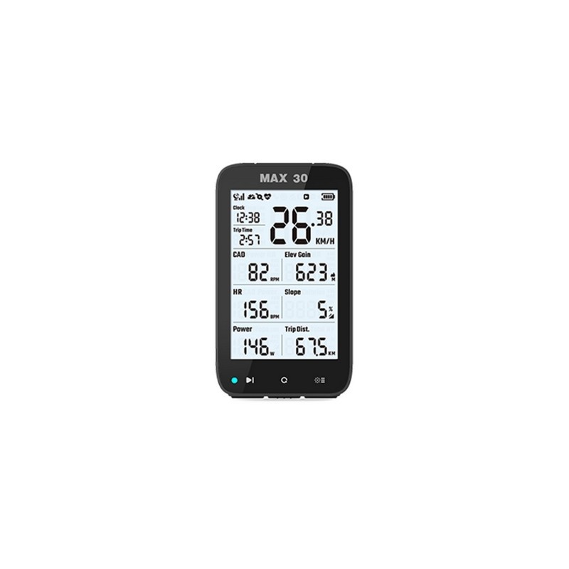ciclocomputer max 30 smart gps ant+ / bluetooth con misuratore potenza integrato