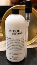 Loción corporal Philosophy Lemon Custard 32 oz incluye bomba nueva