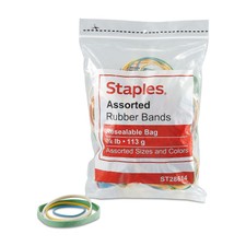 Staples Economy Rubber Bands Assorted Sizes a...