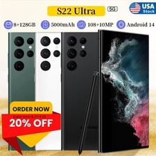 New Samsung Galaxy S22 Ultra S908U Factory Unlocked Fast Delivery 2Yr Wty lot