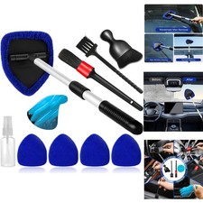 Car Windshield Cleaner Kit 10pcs Extendable Microfiber Pads Spray Brush