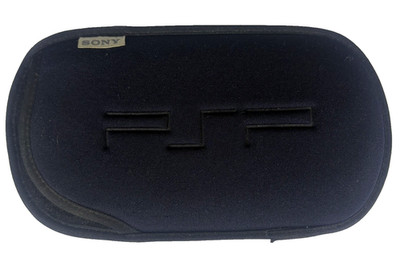 OEM Sony PSP 1000 2000 3000 Soft Padded Black Carrying Case Sleeve