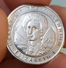 Makers of The Millennium Collection 2000 Commemorative Coin: Elizabeth I.#F55