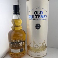 Old Pulteney 12 Year Old Single Malt Scotch Whisky 70cl + Tube
