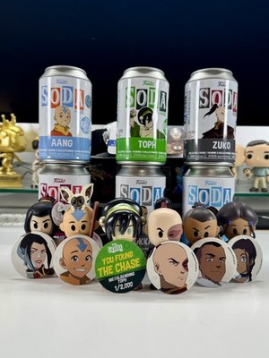 Avatar The Last Airbender Funko Soda 6 Pack With Cooler TOPH CHASE / OPENED