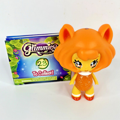 Glimmies Hazelyn Star Fairy Figure Mini Doll Toy Lights Up Orange Acorn Squirrel