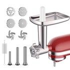 Metal Meat Grinder Attachment for KitchenAid Stand Mixers, Food Grinder Attac...