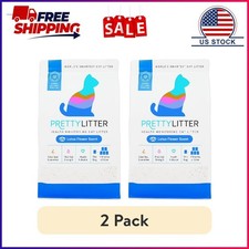 2 pack PrettyLitter Health Monitoring Cat Litter, Lotus Flower Scent, 8lb