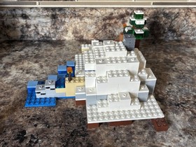 Lego Minecraft 21120 & 21134 The Snow Hideout & Waterfall Base w/ All Manuals