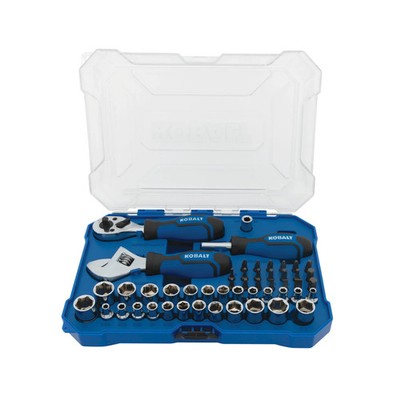 Kobalt Stubby 50-Piece SAE & Metric Mechanics Tool Set w/ Hard Case
