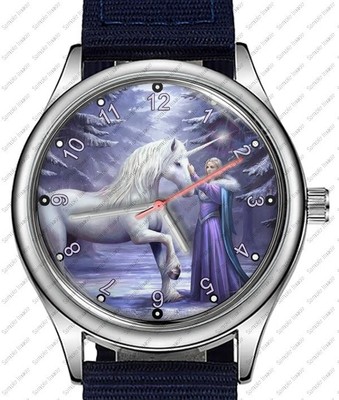 Einhorn Fantasy Prinzessin einzigartige Unisex schöne Armbanduhr UK SCHNELL