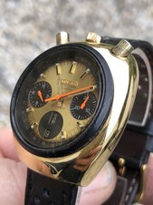 Citizen Bullhead Vintage Chrono 8110 Auto Gold. État Exceptionnel.