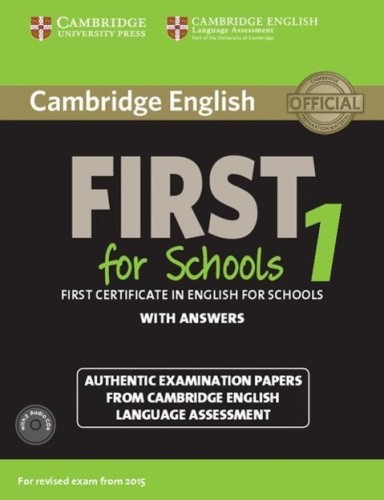 Cambridge English First 1 for Schools for Revised Exam from 2015 Student's