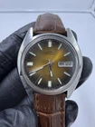 Vintage Seiko 7009-8049 Automatic Brown Sunburst “Tiger Eye” Dial