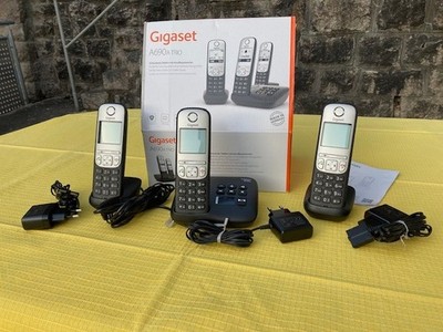 Gigaset A690A Trio Schnurlostelefon - Schwarz
