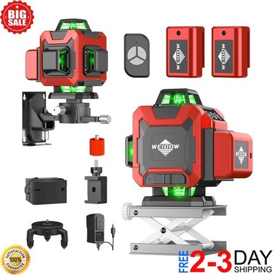 Nivel Laser Autonivelante Líneas Verde 4D 360 Rotativo De Rotacion Pisos NUEVO