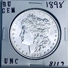 1898 BU GEM MORGAN SILVER DOLLAR UNC MS+++ U.S. MINT RARE COIN 8119