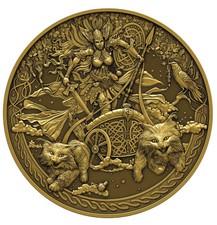 2026 Guinea Norse Mythology Freya 2 oz Silver Gilded High Relief Coin 116.17 per troy oz