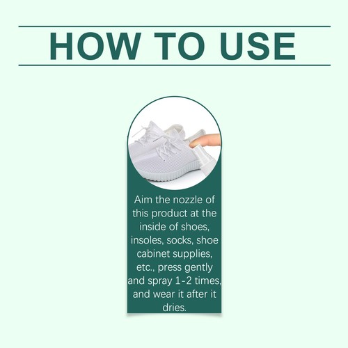 1Pcs Shoes bactericidal deodorant spray perfume foot odor shoes deodorant 30ml - Picture 6 of 6