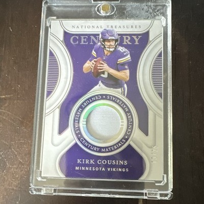 Panini National Treasures Century Materials Kirk Cousins Holo Silver #CM-KC /25…