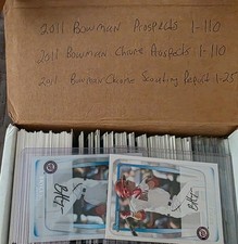 2011 Bowman Baseball Prospects And Chrome Prospects 1-110 , 1-110 With Insert