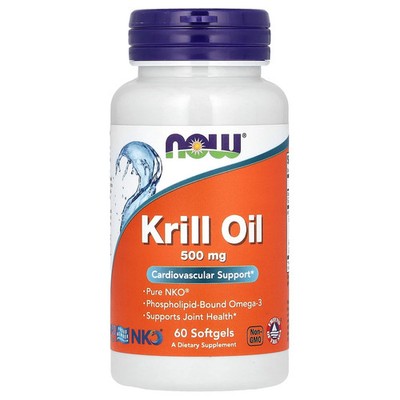 Now Foods Neptune Krill Oil 500 mg 60 Softgels GMP Quality Assured