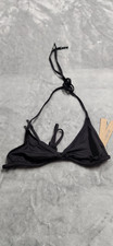 Skims Medium Black Onyx Signature Swim Triangle Top Bikini Bra BT-TRI-8466W NWT