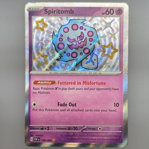 Spiritomb Baby Shiny 158/091 SV: Paldean Fates Holo