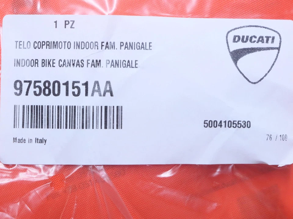 CAJA ABIERTA - Cubierta de lona roja para moto interior Ducati para Panigale V2 V4 - 97580151AA Foto 4 de 4