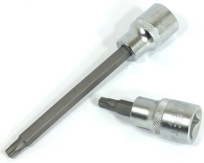 Steckschlüssel Stecknuss Bit-Nuss Torx , Tamper Torx  (mit Bohrung) auf 1/2 Zoll