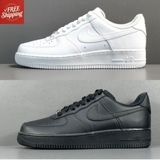 Nike Air Force 1 "Triple White" "Triple Black"Low Top Classic Sneakers US Size