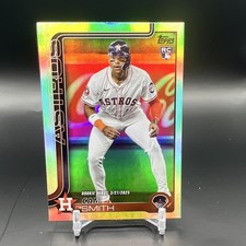 2025 Topps Update Series Rookie Debut Cam Smith Houston Astros Rainbow Foil