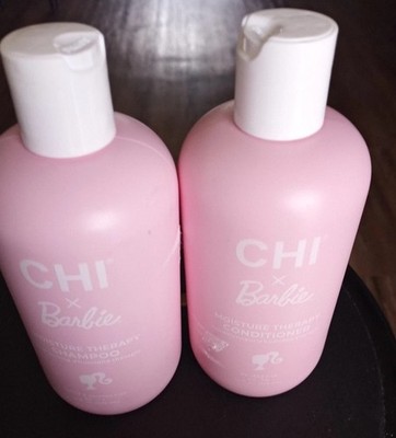 Limited Edition CHI X Barbie Moisture Therapy Shampoo & Condioner 12 fl. oz. New