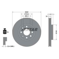 Textar 2X Bremsscheibe 92111103