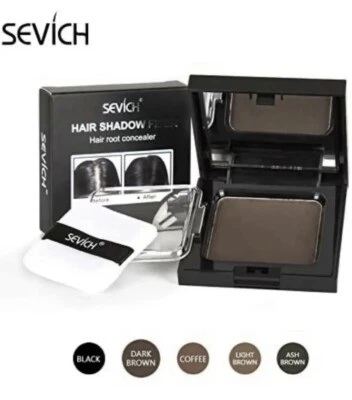Sevich Hair Line Shadow Powder Grey Root Concealer Waterproof Cover 12g - COFFEE