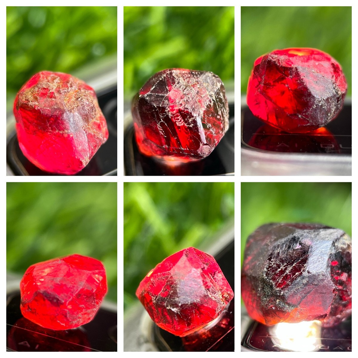 Pieces Pure Red Almandine garnet From Gilgit-Baltistan Pakistan