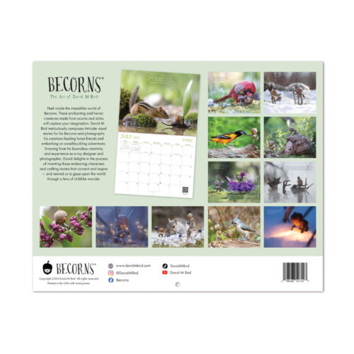 2025 Becorns Calendar Nature&Birds Theme THE ART OF -DAVID M BIRD Wall Calendar - Picture 6 of 7