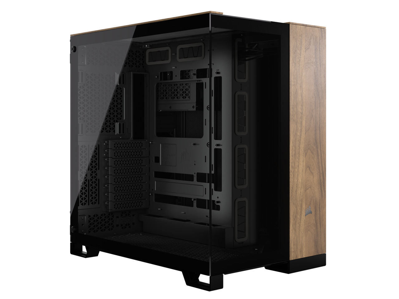 Двухкамерный корпус для ПК CORSAIR 6500X Mid-Tower черныйорех CC-9011282-WW 30090₽
