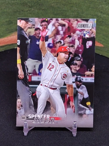 2023 Topps Stadium Club - #213 Spencer Steer Rookie (RC) Cincinnati Reds 