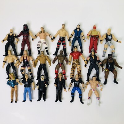 Vintage Jakks Pacific Wwe Wwf Mixed Lot Of 20 Pro Wrestling 90s
