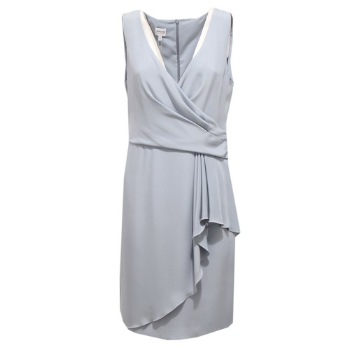 2083AA abito donna ARMANI COLLEZIONI light blue vestito sleeveless dress  woman | eBay
